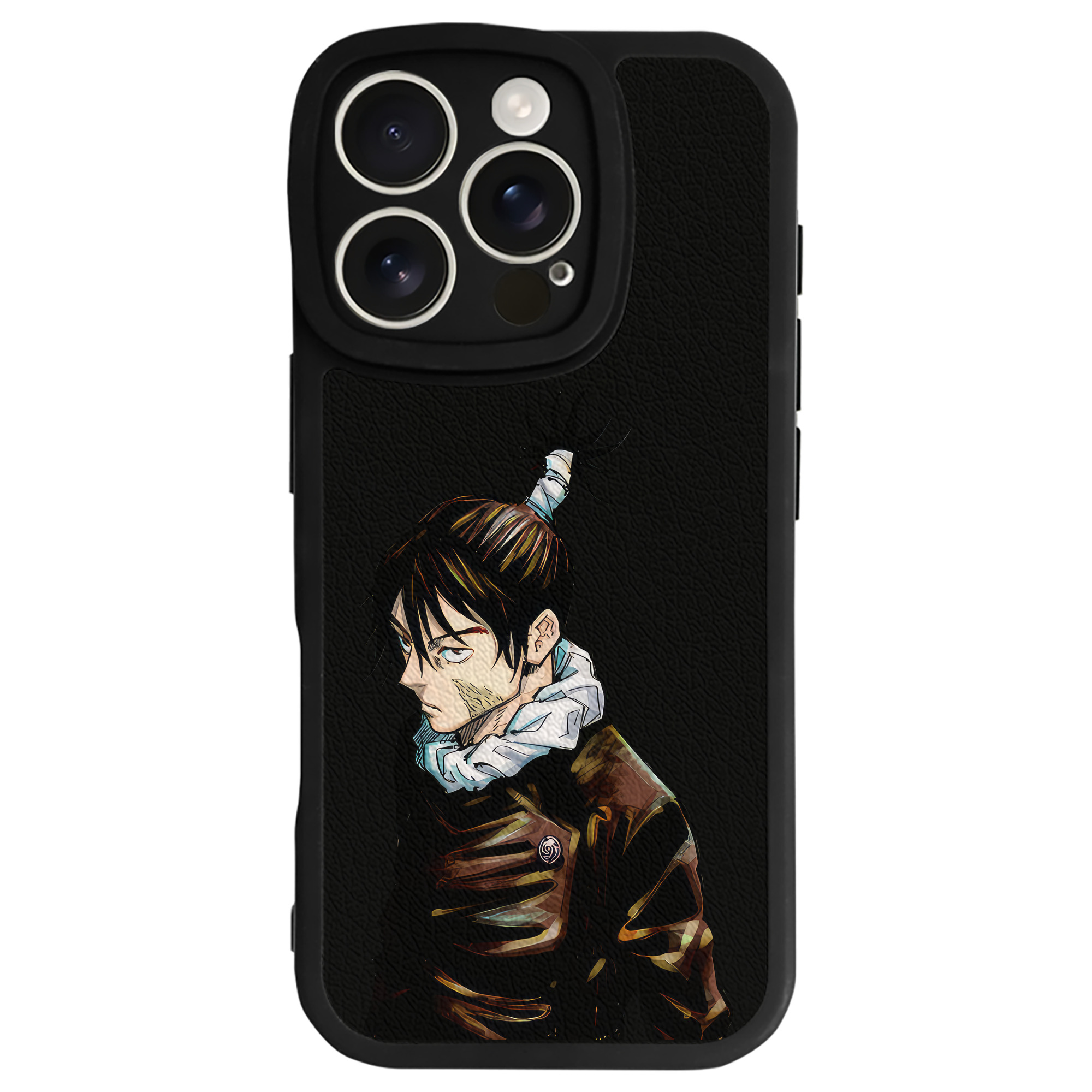 （画像用） 呪術廻戦 Jujutsu Kaisen 【iPhone 16シリーズ対応】シリコンスマホケース（レザー調） 材質：シリコン